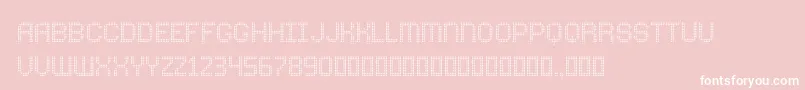 ComodotRound Bottom Font – White Fonts on Pink Background