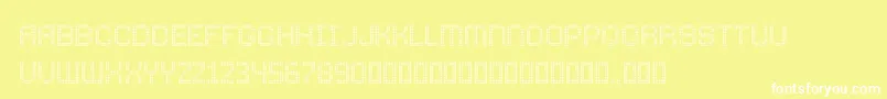 ComodotRound Bottom Font – White Fonts on Yellow Background