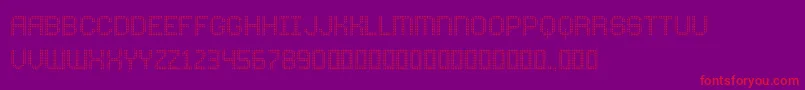 ComodotRound Top Font – Red Fonts on Purple Background