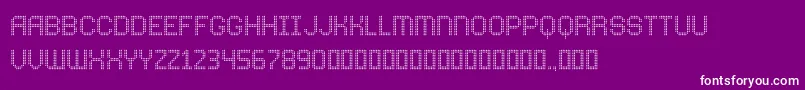 ComodotRound Top Font – White Fonts on Purple Background