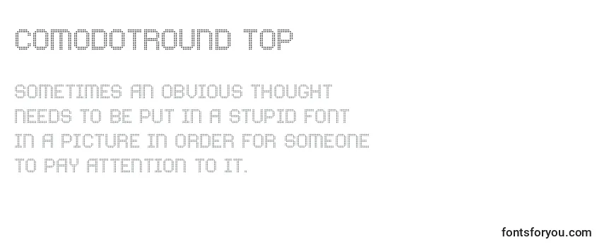 ComodotRound Top Font