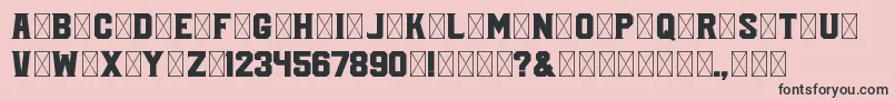 COMPANY Font – Black Fonts on Pink Background