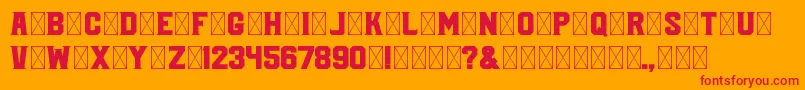 COMPANY Font – Red Fonts on Orange Background