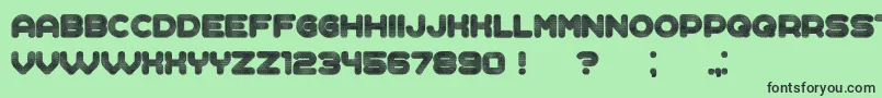 Complained Font – Black Fonts on Green Background