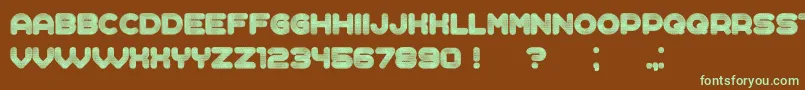 Complained Font – Green Fonts on Brown Background