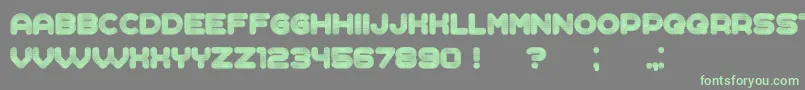 Complained Font – Green Fonts on Gray Background