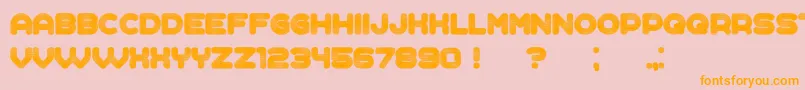 Complained Font – Orange Fonts on Pink Background