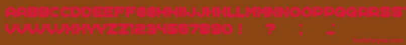 Complained Font – Red Fonts on Brown Background