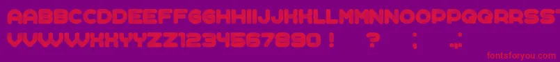 Complained Font – Red Fonts on Purple Background