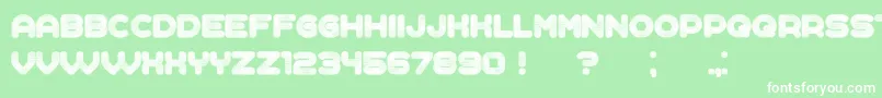 Complained Font – White Fonts on Green Background