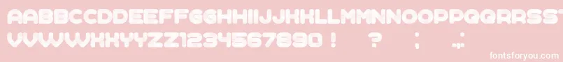 Complained Font – White Fonts on Pink Background