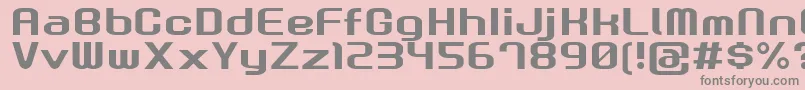 GauFontRootNormal Font – Gray Fonts on Pink Background
