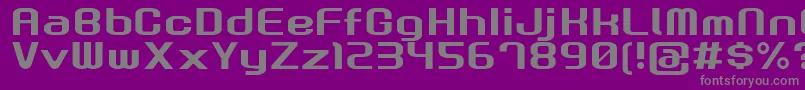 GauFontRootNormal Font – Gray Fonts on Purple Background