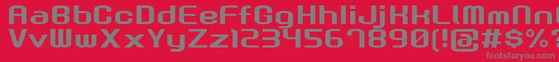 GauFontRootNormal Font – Gray Fonts on Red Background
