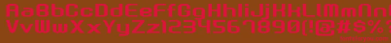 GauFontRootNormal Font – Red Fonts on Brown Background