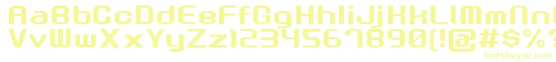 GauFontRootNormal Font – Yellow Fonts on White Background