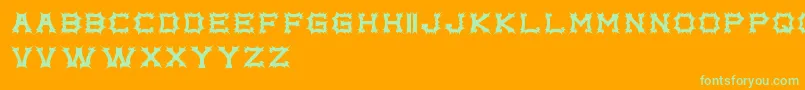 complex bruja free promo    Font – Green Fonts on Orange Background