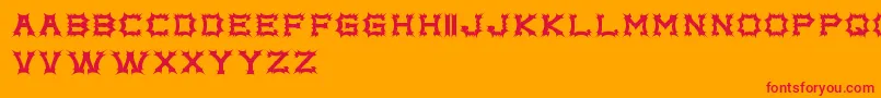 complex bruja free promo    Font – Red Fonts on Orange Background