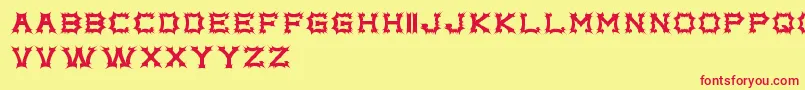 complex bruja free promo    Font – Red Fonts on Yellow Background