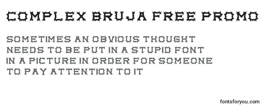 Шрифт Complex bruja free promo   