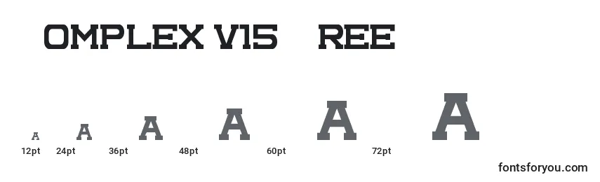 Complex v15 Free Font Sizes