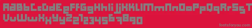 Computer Aid   Bold   Dker Font – Gray Fonts on Red Background