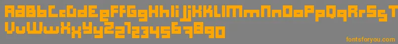 Computer Aid   Bold   Dker Font – Orange Fonts on Gray Background