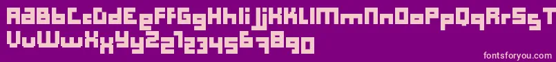 Computer Aid   Bold   Dker Font – Pink Fonts on Purple Background
