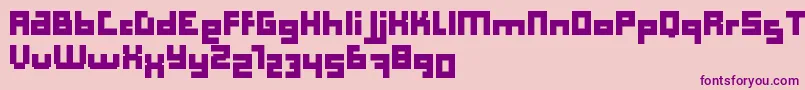 Computer Aid   Bold   Dker Font – Purple Fonts on Pink Background