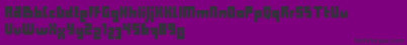 Computer Aid   Condensed   Dker Font – Black Fonts on Purple Background