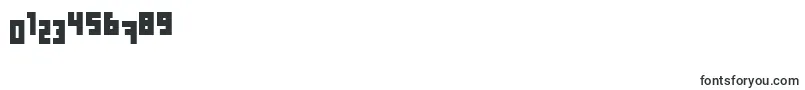 Computer Aid   Condensed   Dker-Schriftart – Schriften für Zahlen und Nummern