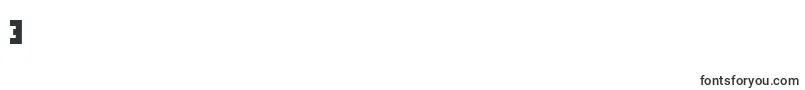フォントComputer Aid   Condensed   Dker – フォント数字3
