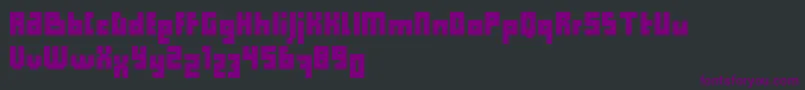 Czcionka Computer Aid   Condensed   Dker – fioletowe czcionki na czarnym tle