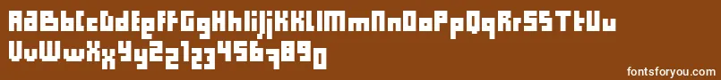 Шрифт Computer Aid   Condensed   Dker – белые шрифты на коричневом фоне