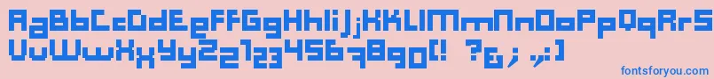 Computer Aid   Dker Font – Blue Fonts on Pink Background