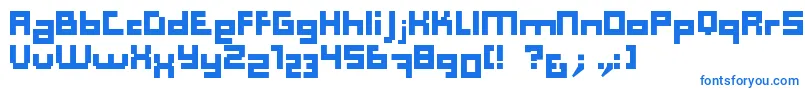 Computer Aid   Dker Font – Blue Fonts on White Background