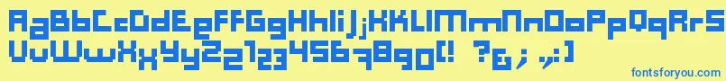Computer Aid   Dker Font – Blue Fonts on Yellow Background