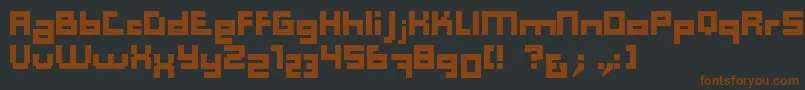 Computer Aid   Dker Font – Brown Fonts on Black Background