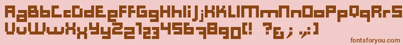 Computer Aid   Dker Font – Brown Fonts on Pink Background