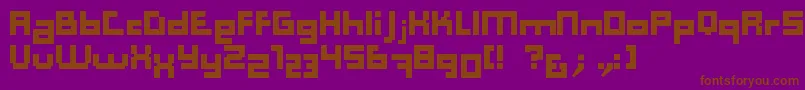 Computer Aid   Dker Font – Brown Fonts on Purple Background