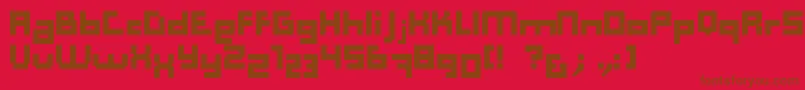 Computer Aid   Dker Font – Brown Fonts on Red Background