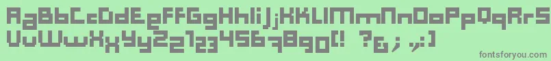 Computer Aid   Dker Font – Gray Fonts on Green Background
