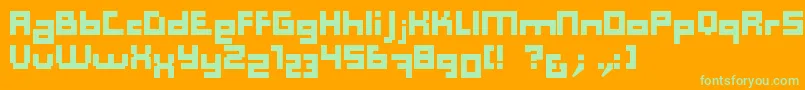 Computer Aid   Dker Font – Green Fonts on Orange Background