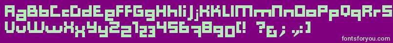 Computer Aid   Dker Font – Green Fonts on Purple Background