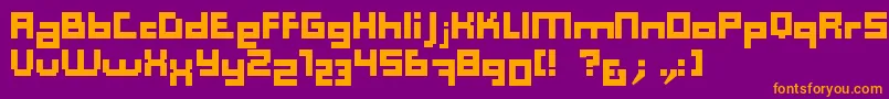 Computer Aid   Dker Font – Orange Fonts on Purple Background