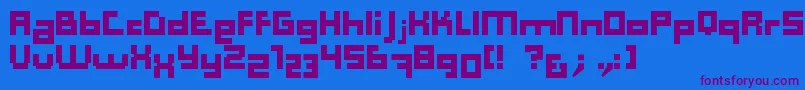 Computer Aid   Dker Font – Purple Fonts on Blue Background