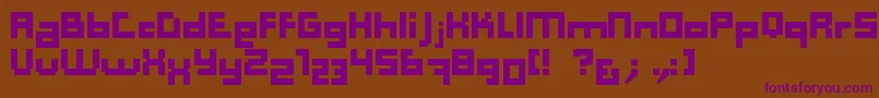 Computer Aid   Dker Font – Purple Fonts on Brown Background