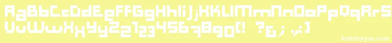 Computer Aid   Dker Font – White Fonts on Yellow Background