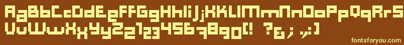 Computer Aid   Dker Font – Yellow Fonts on Brown Background