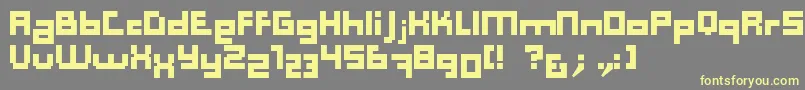 Computer Aid   Dker Font – Yellow Fonts on Gray Background